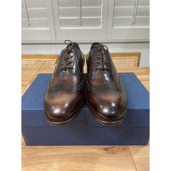 Massimo Matteo Firenze Men's Corazzano Wing Tip Dress Shoes Size 9 NIB - Picture 6 of 14